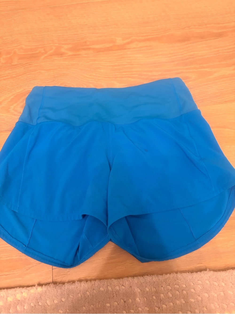 Royal blue Lululemon speed up shorts 4 inch